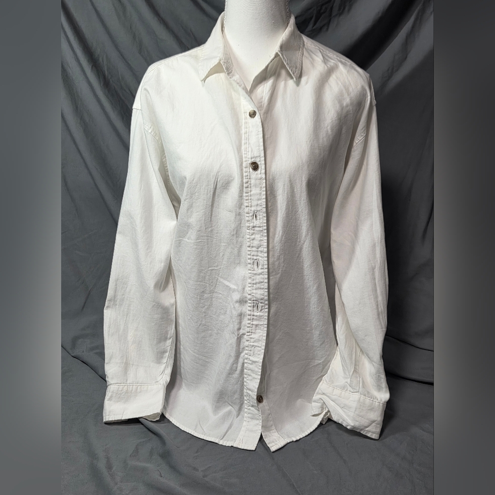 Extra Small Universal Thread Goods Co White Button-up Dress Shirt Oversized